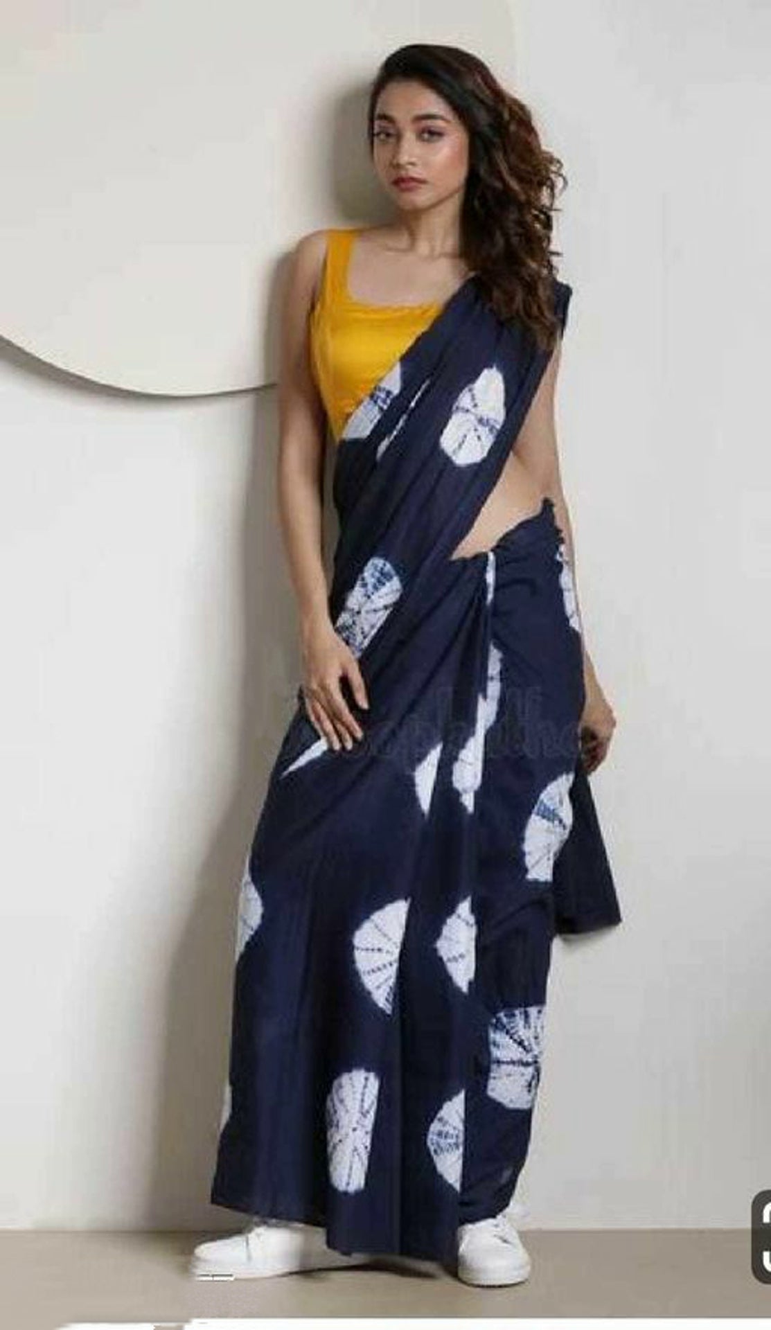 Jaipuri Hand Printed Cotton Mulmul Saree