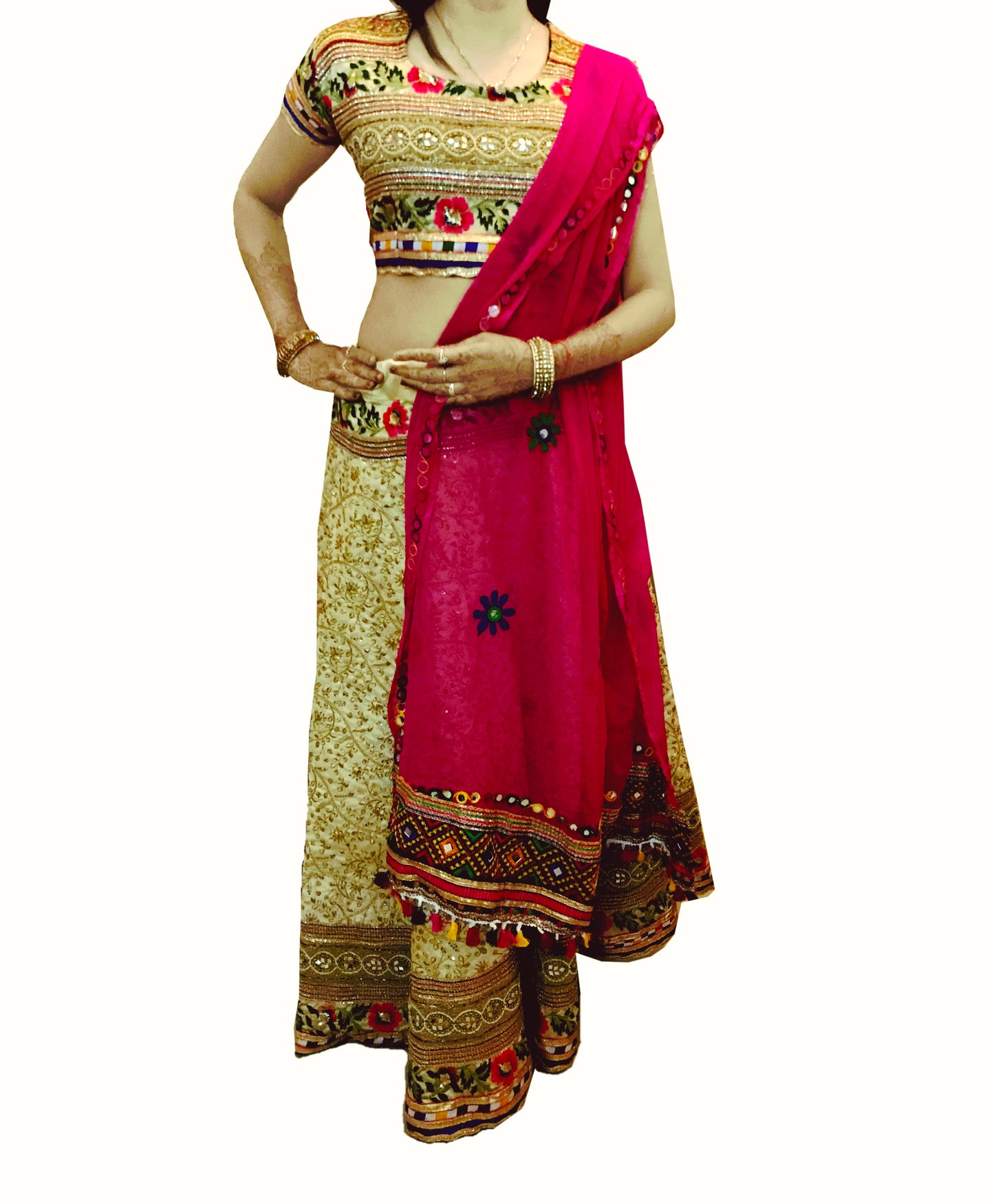Runjhun Cotton Silk Lehenga Choli