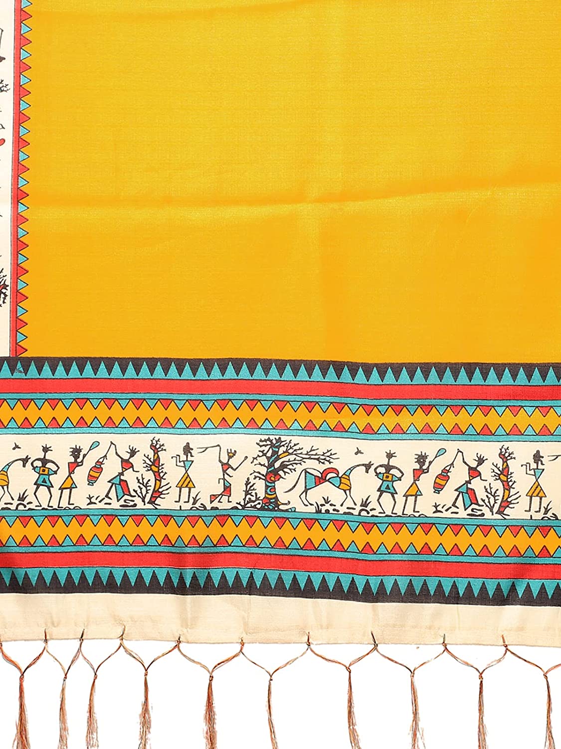 Urban Wardrobe Yellow Silk Dupatta