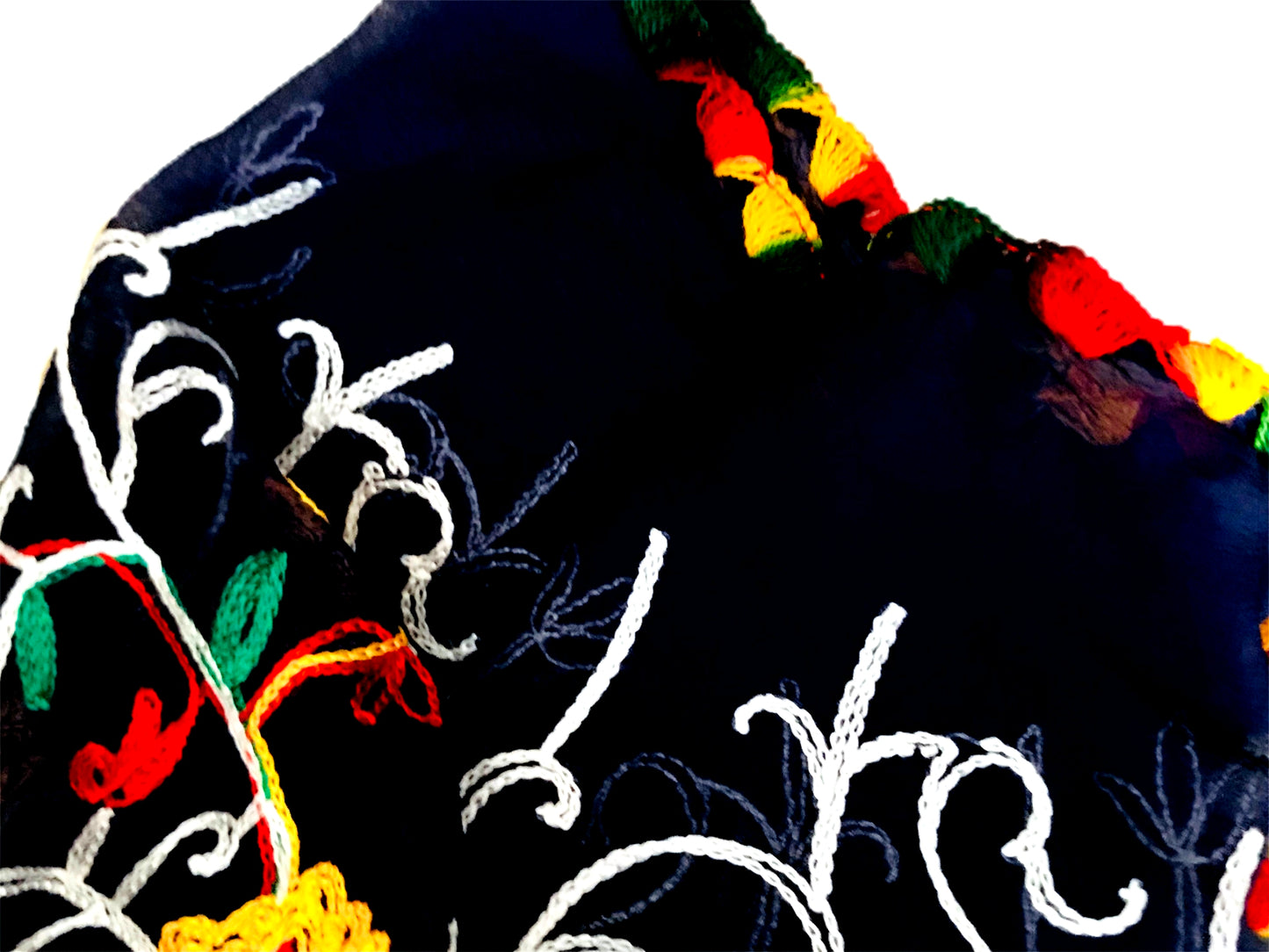 Runjhun Chiffon Embroidered Dupatta (Navy Blue)