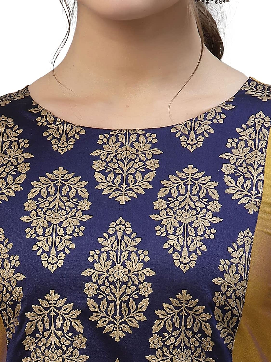 Women's Silk Woven Straight Kurta Set with Dupatta