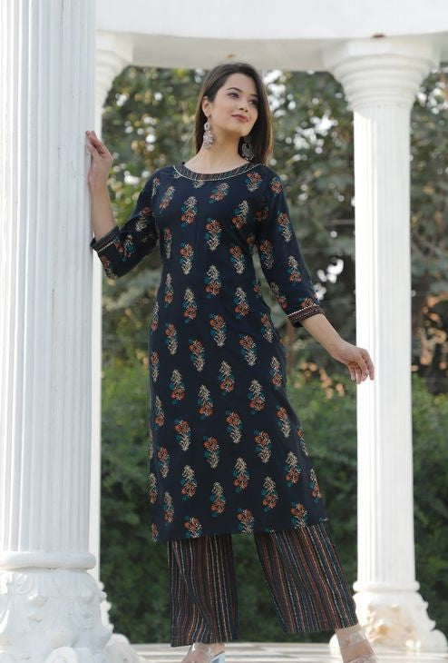 Women's Printed Kurta Set