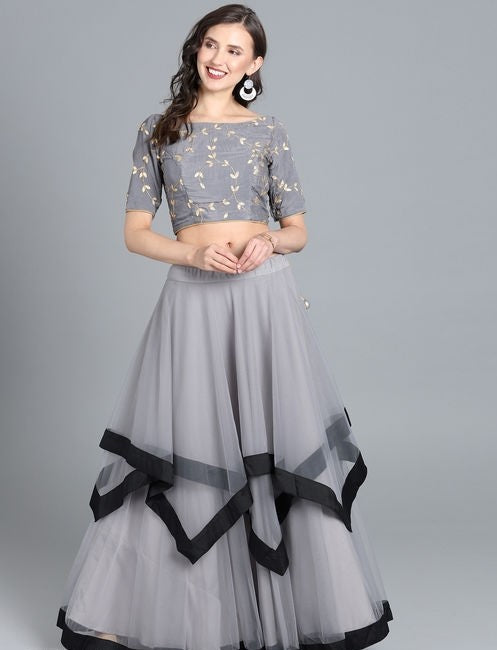 Designer Net Lehenga UrbanWardrobe