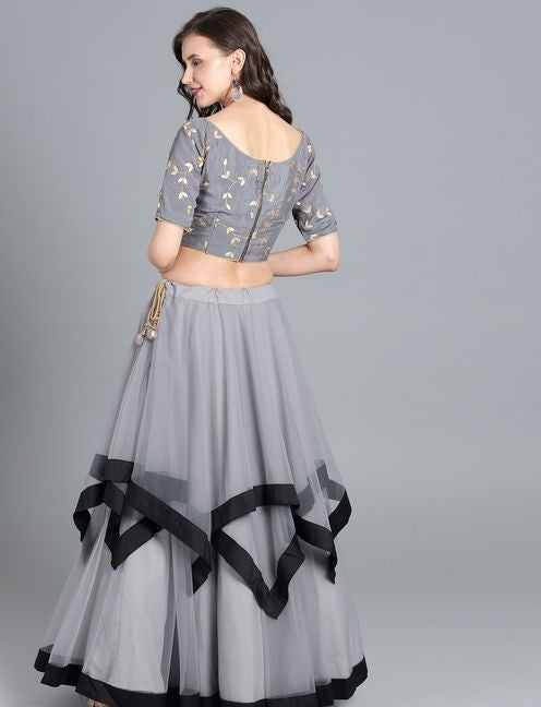 Designer Net Lehenga