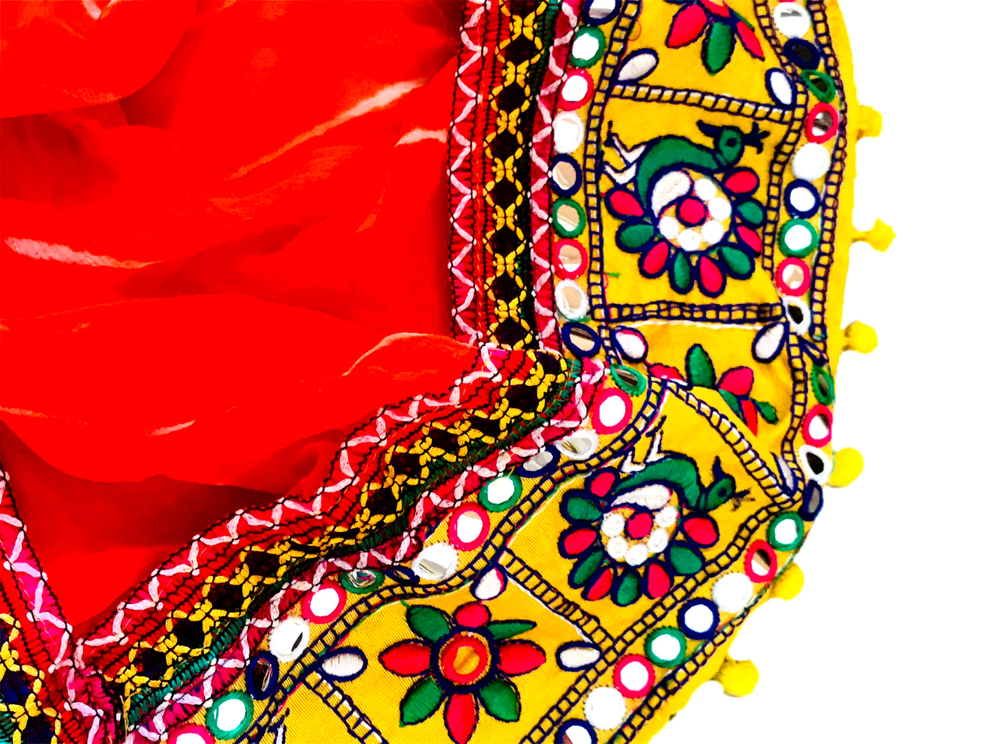 Runjhun Chiffon Leheriya Dupatta (orange)