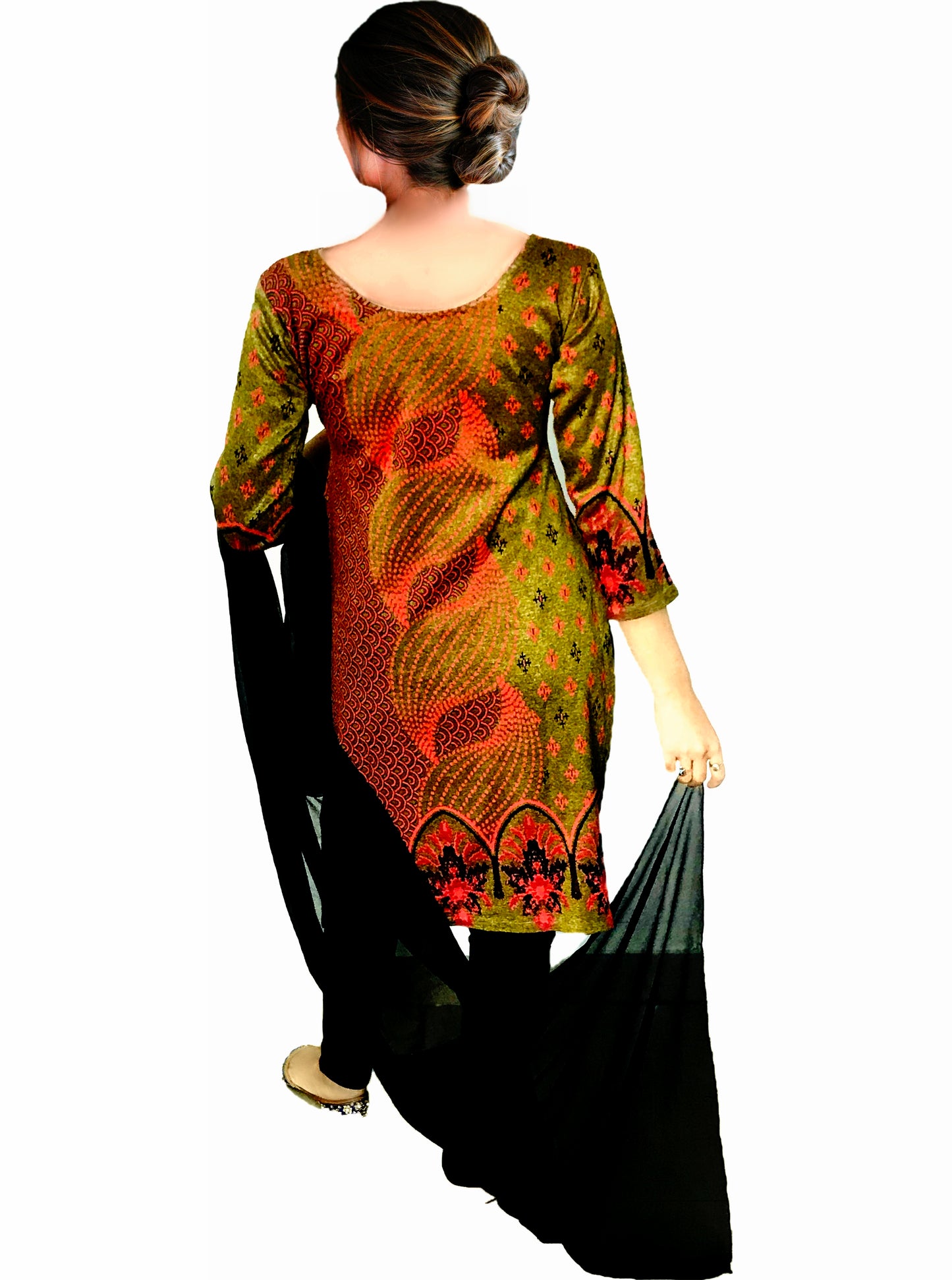 Runjhun Designer Woolen Kurta