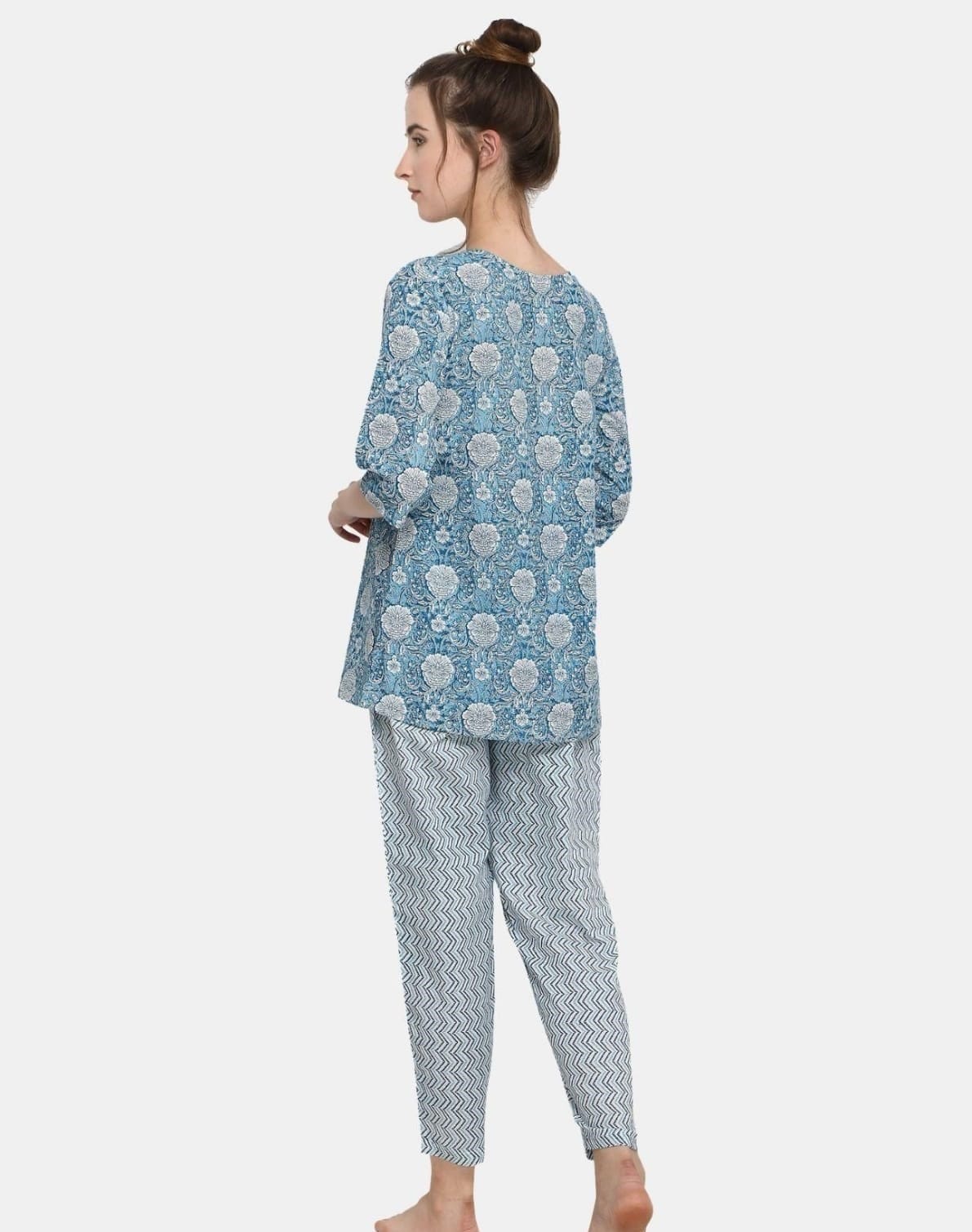 Women's Printed Cotton Night Suit
