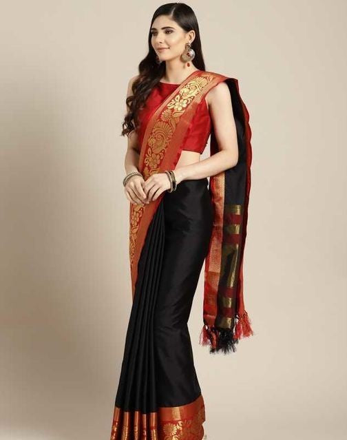 TRENDY COTTON SILK PRINTED SAREE