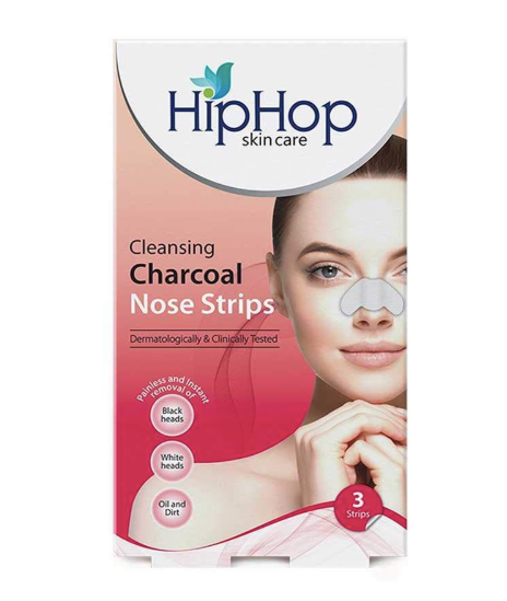 HipHop Skincare Cleansing Charcoal Nose Strips For Women, 6g