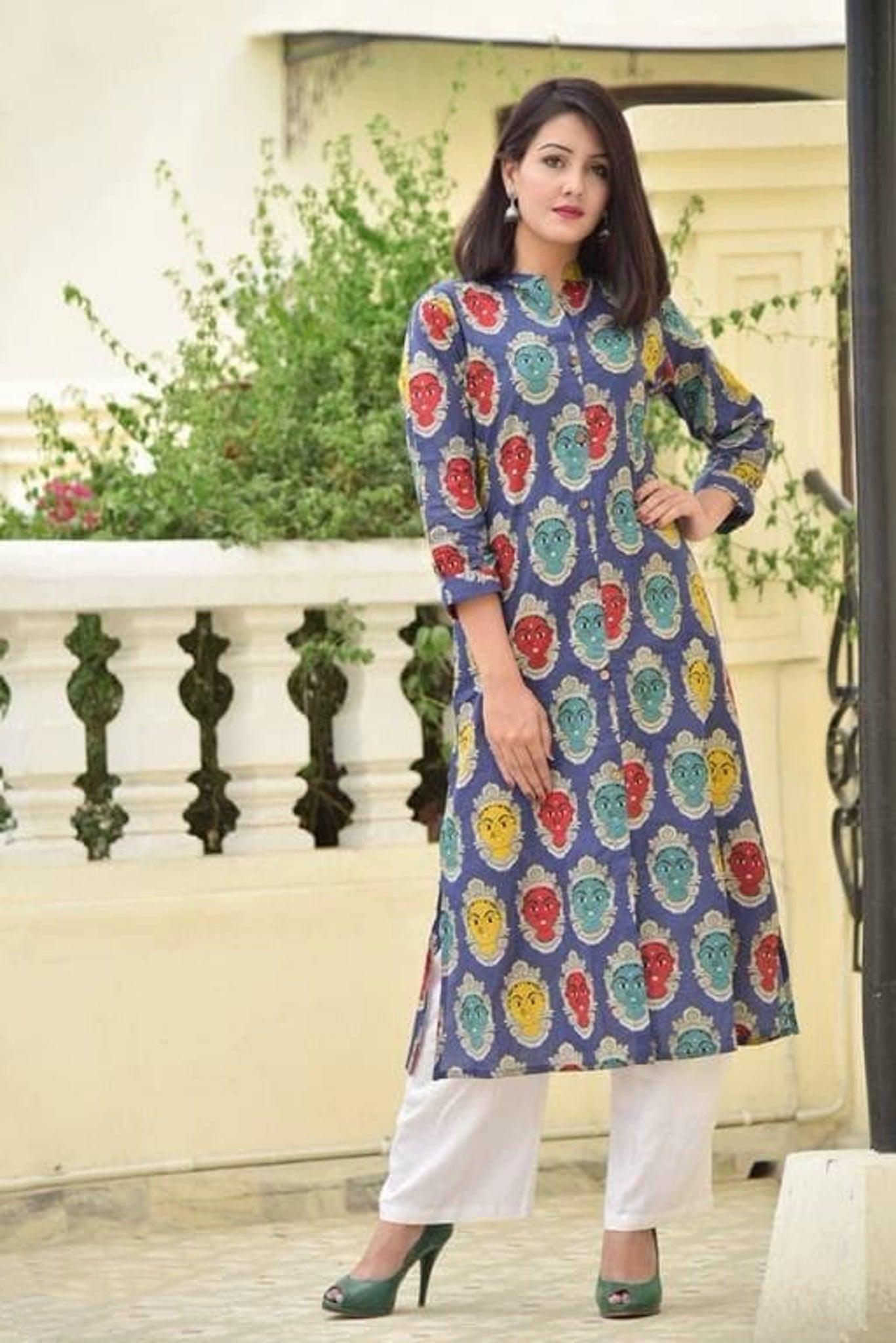 Women's Attractive Printed Cotton Kurta