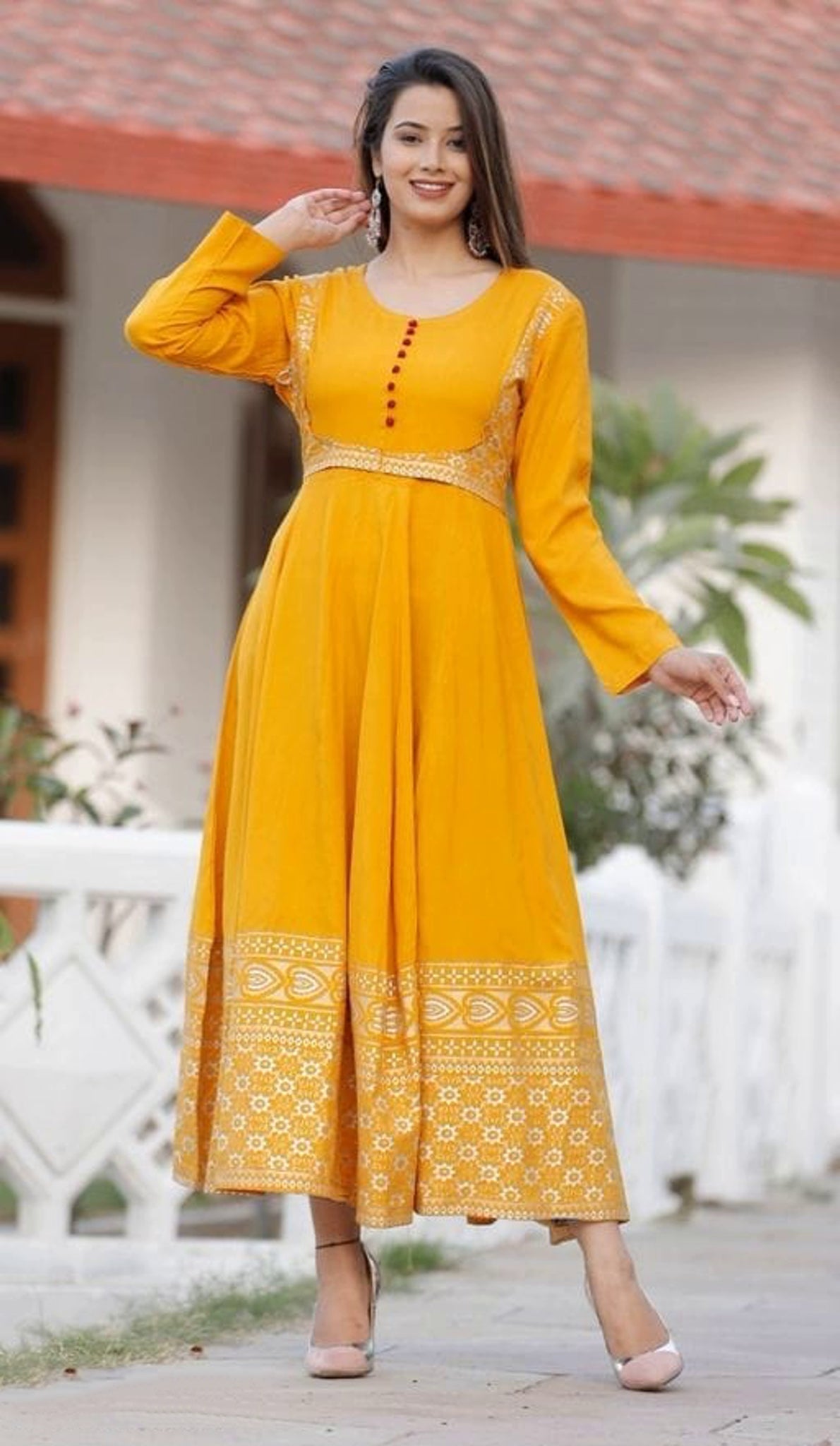 Women's Beautiful Anarkali Set with Dupatta