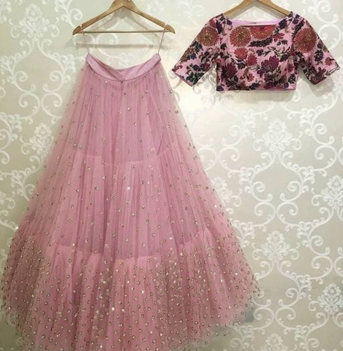 Women's Trendy Crop Top Lehenga