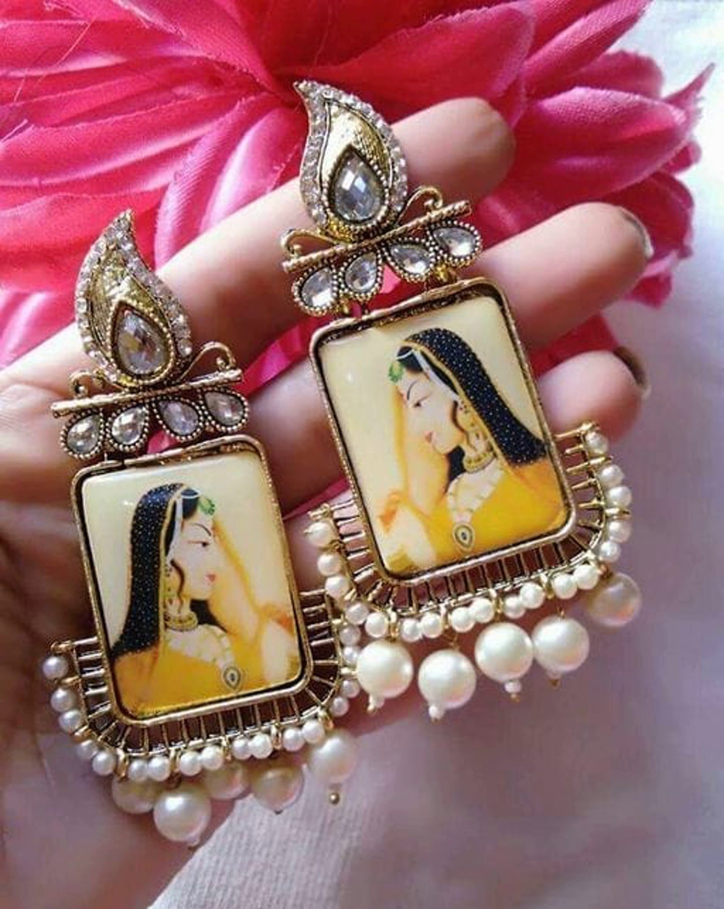 Designer Alloy Beaded Earrings