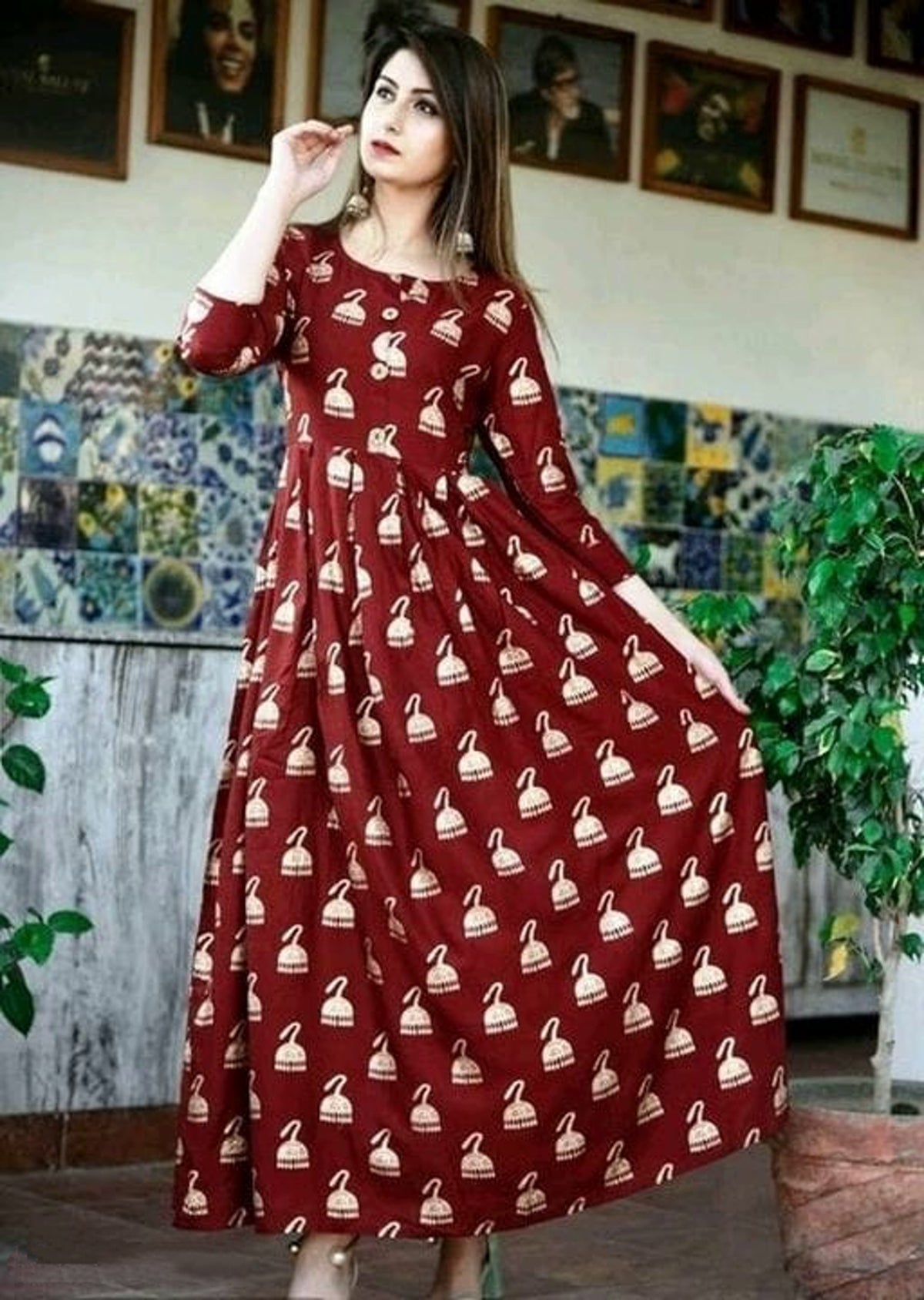 Women's Brown Maxi Dress