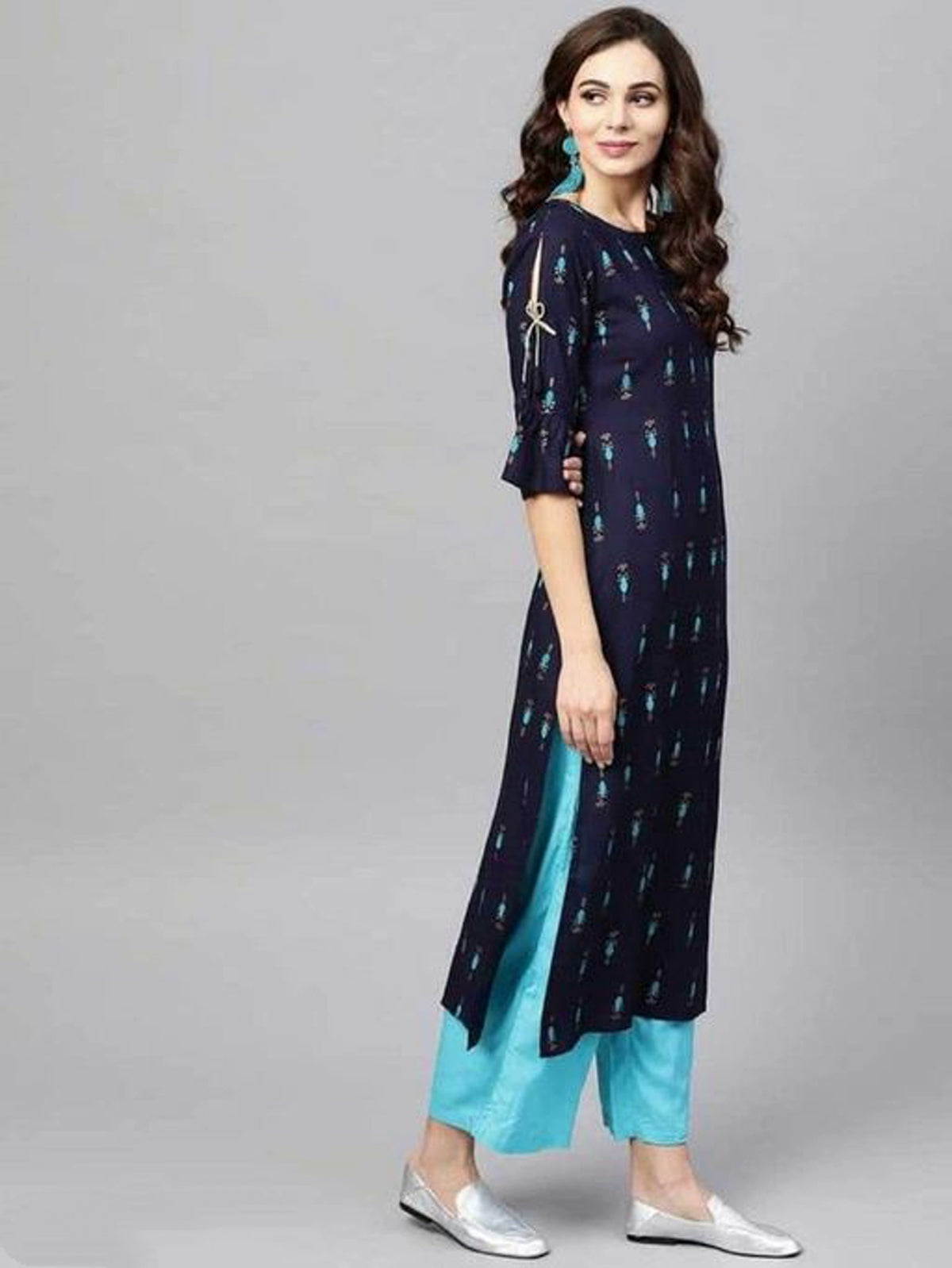Women Cotton Straight Kurta