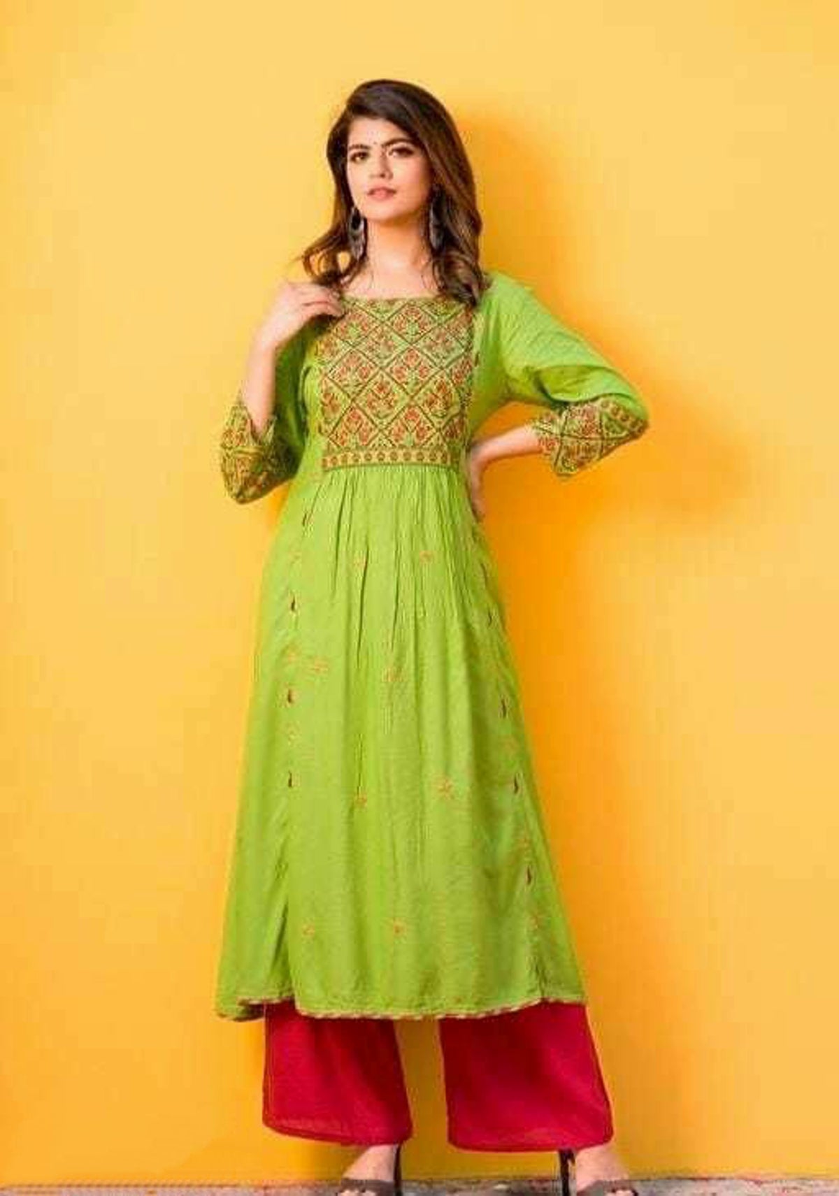 Women's Printed A Line Kurta