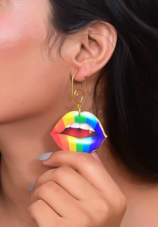 Designer Wear Rainbow Earrings