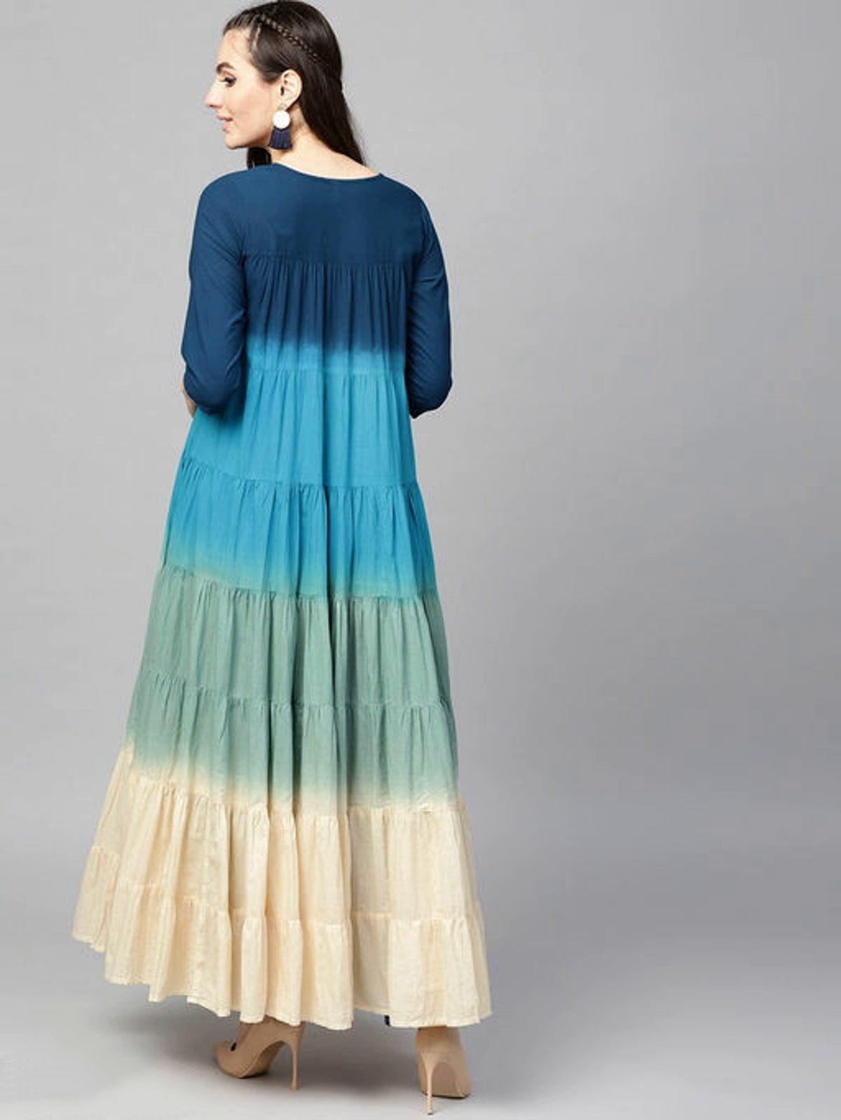 Women's Layered Tie & Die Dress