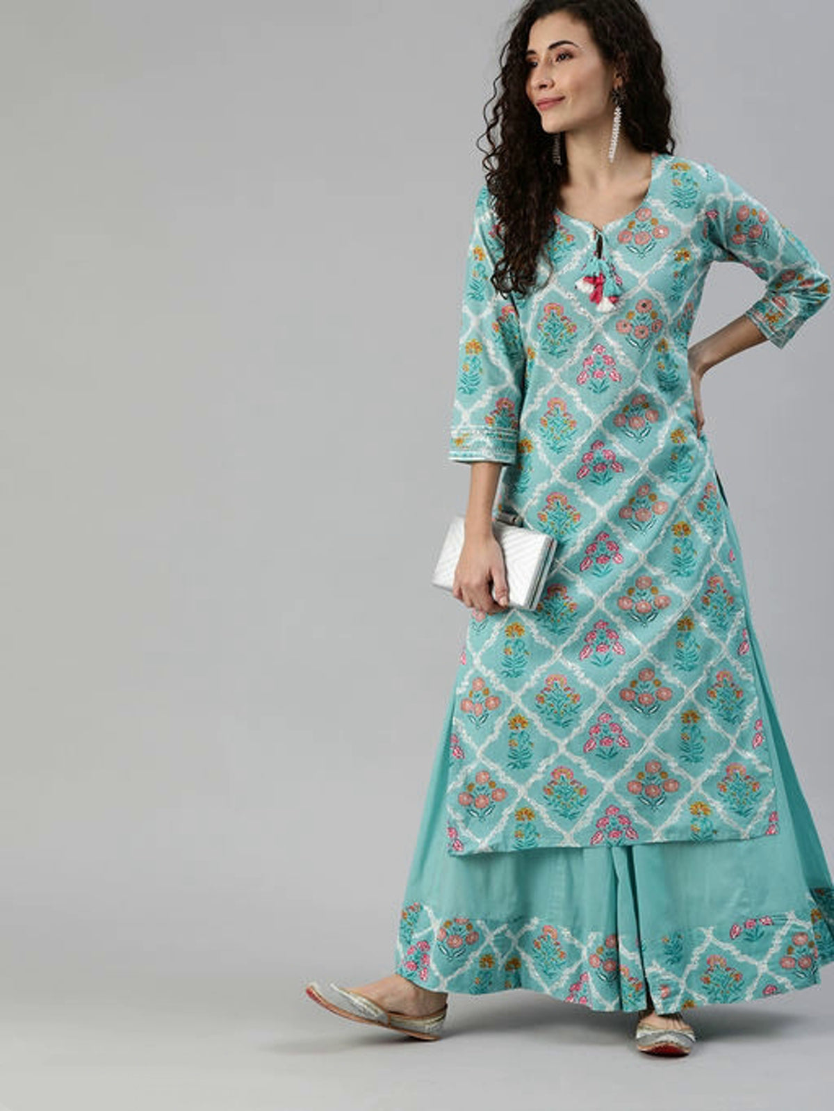 Women's Pastel Love - Sharara Set