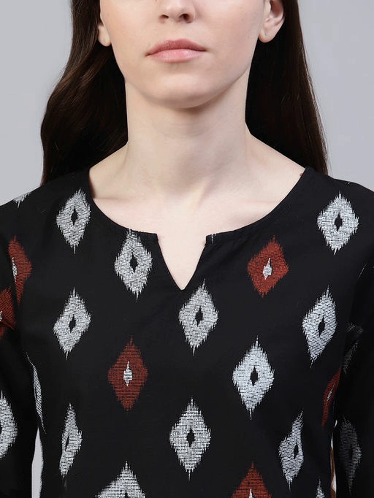 Women's Ikkat Print Cotton Night Suit Set