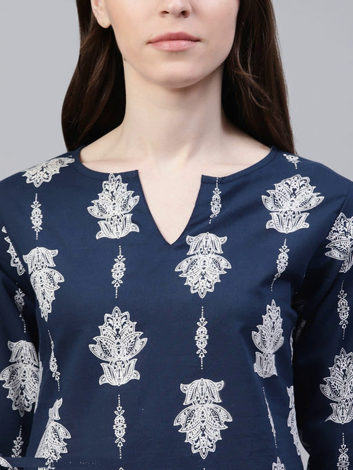 Women's Floral Print Cotton Night Suit Set