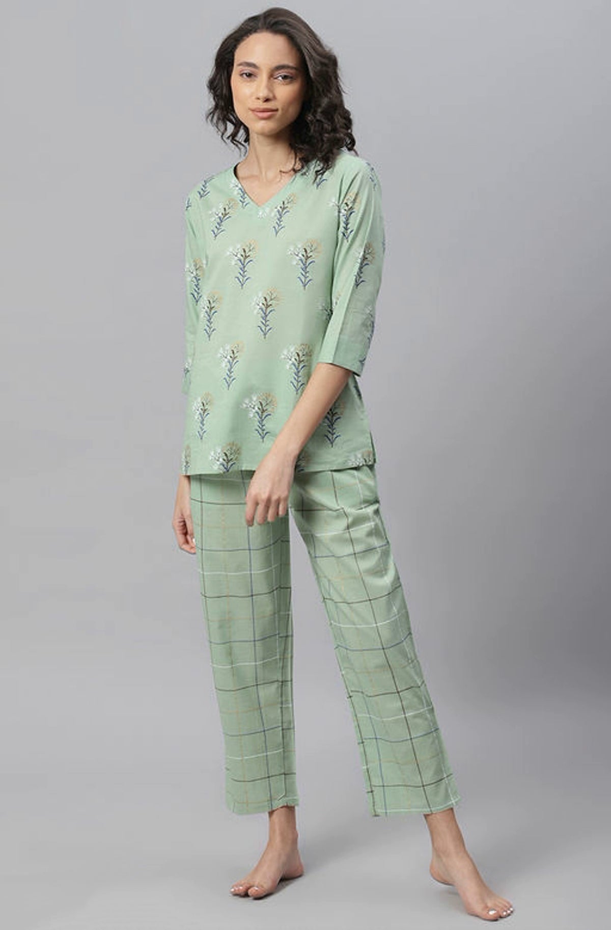 Women's Pastel Hues Cotton Lounge Wear