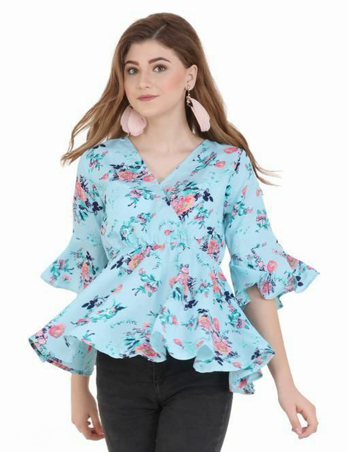 Trendy Women's Floral Top