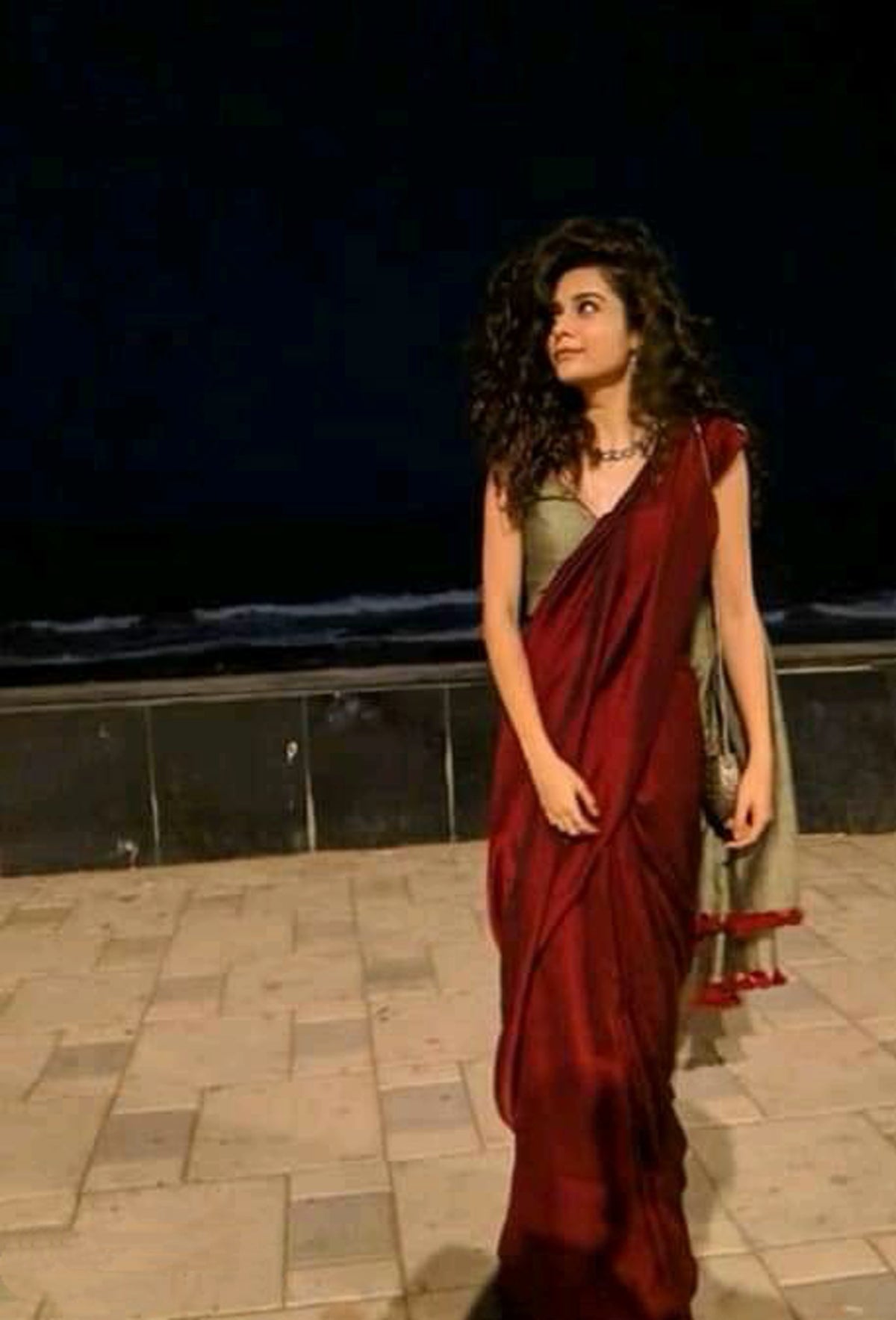 Women's Stylish Maroon and Golden Cotton Silk Saree