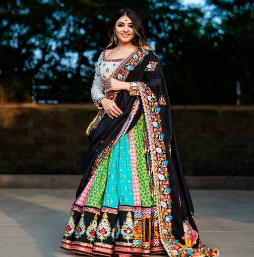 MultiColour Navratri Lehenga Choli