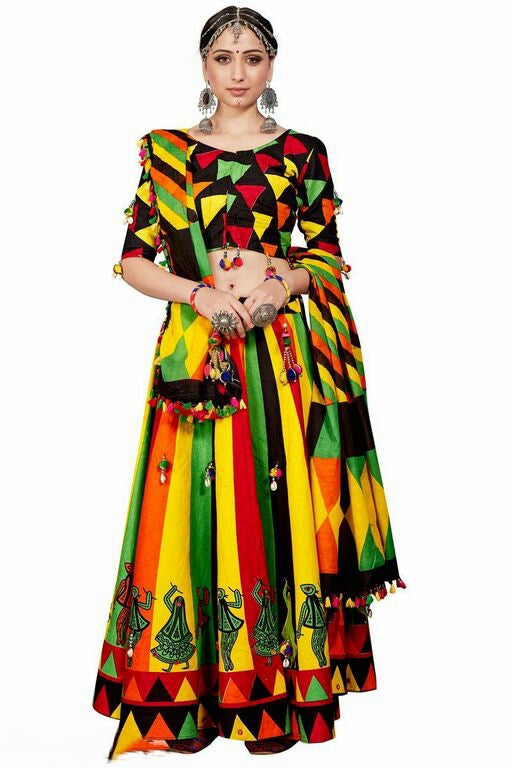 Multi colour Navratri Chanaya Choli