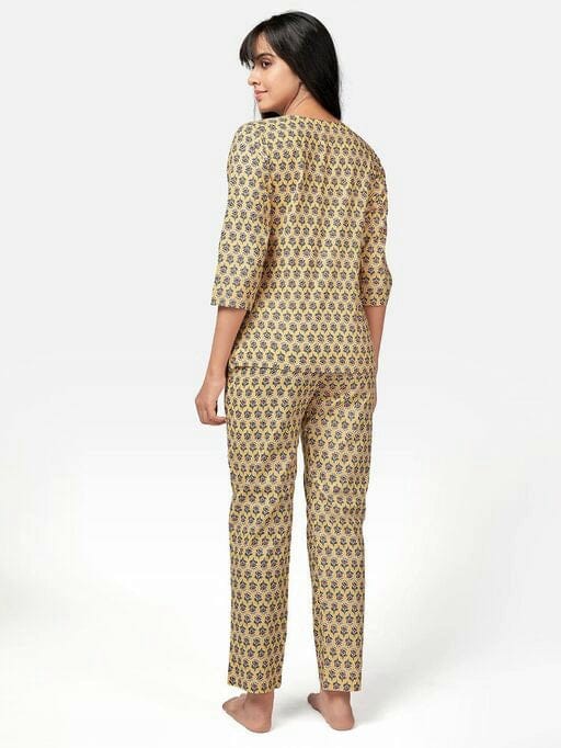Women's Printed Cotton Night Suit