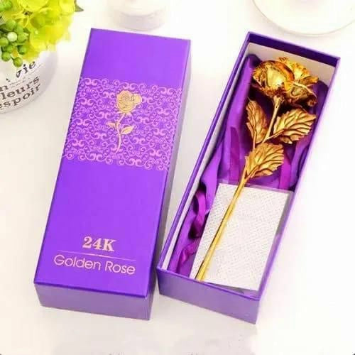 Products 24K Golden Rose with Love Stand , Gift Box and Carry Bag - Best Valentine's Day Gift, Birthday Gifts Gold Dipped Rose (With Love Stand)