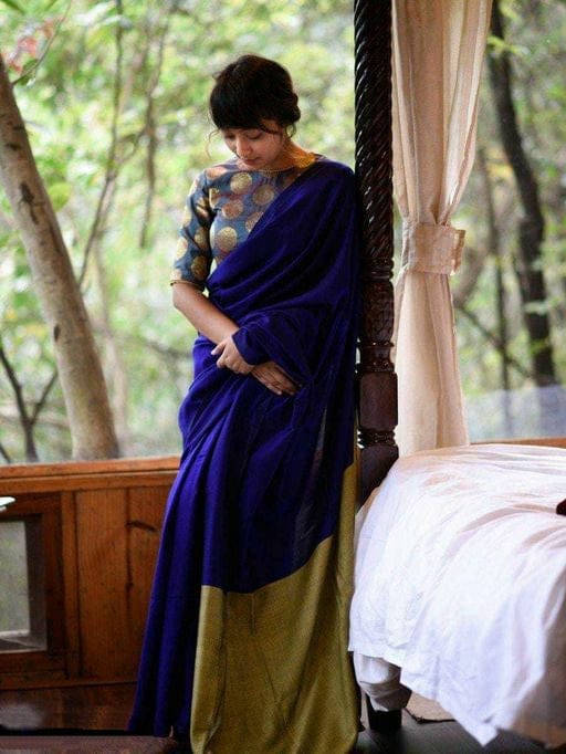 Contemporary Designer Cotton Silk Saree