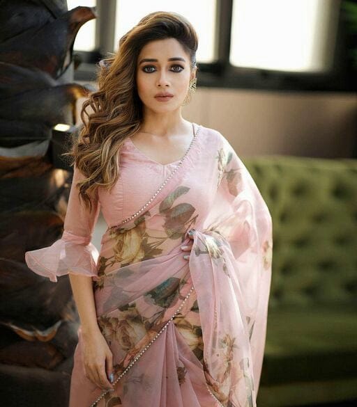 Urban Wardrobe's Organza Printed Saree