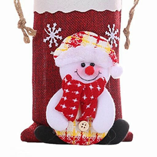 Christmas Cartoon Wine Bottle Cover