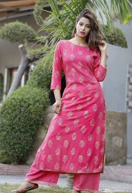 Women's Rayon Kurta Set