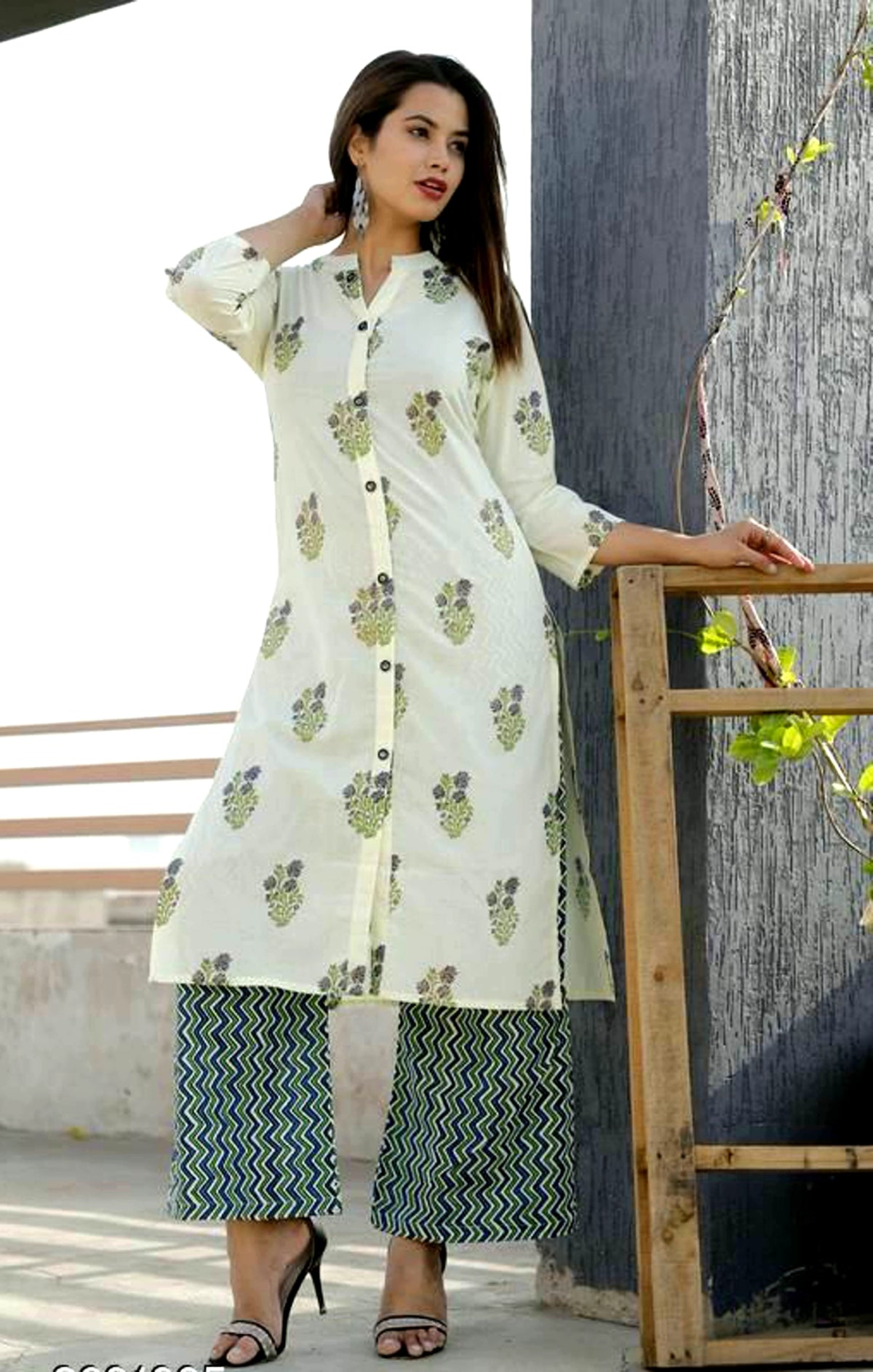 Classic Printed Kurta Set