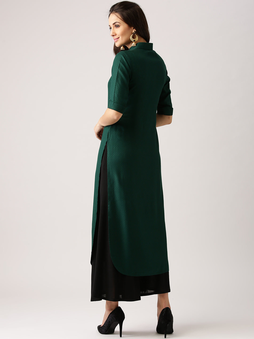 Women Sea Green Office wear Kurti