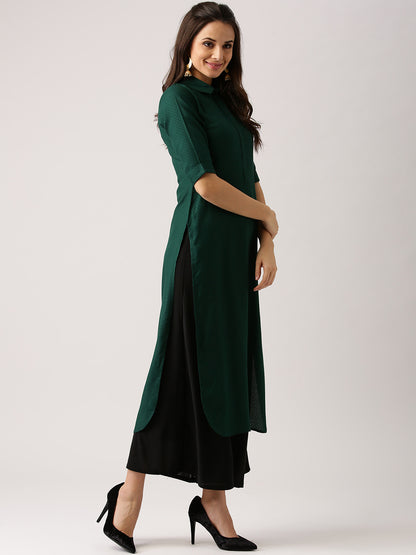 Women Sea Green Office wear Kurti