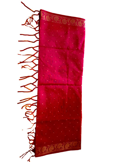 Runjhun Ethnic Pink Banarsi Dupatta