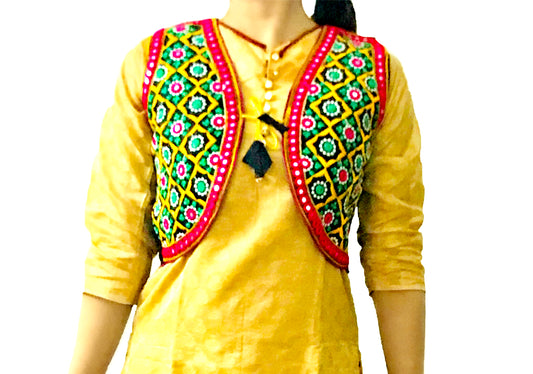 Runjhun Ethnic Black Assorted Embroidered Koti