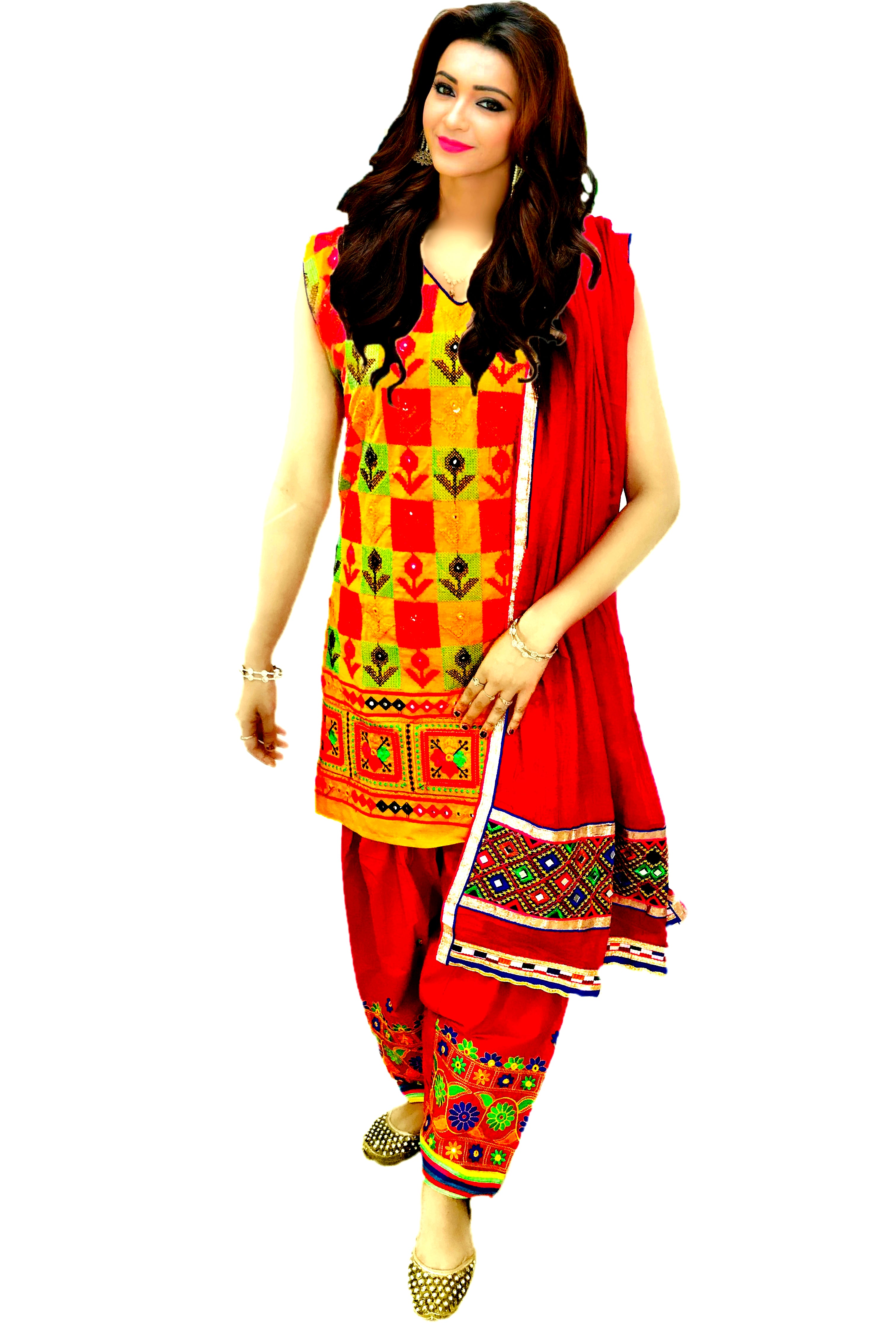 Punjabi Suits : Yellow fancy thred and sequence work punjabi ...