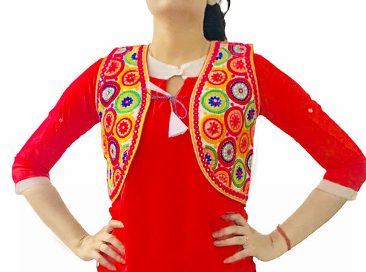 Runjhun White Rangoli Mirror Koti