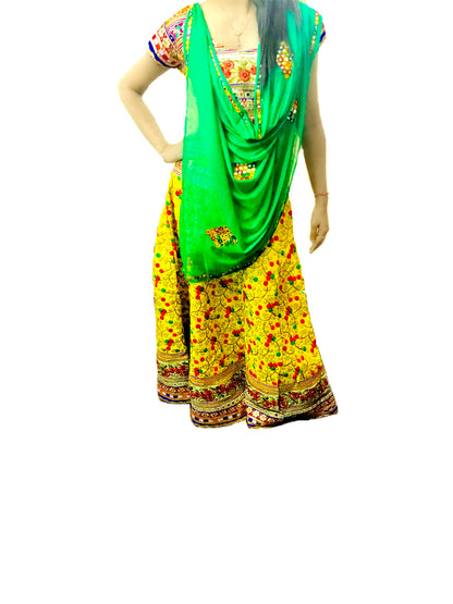 Runjhun Desingner Yellow Chanaya Choli Lehenga