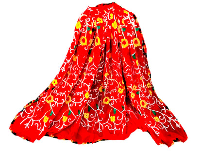 Runjhun Chiffon Embroidered Dupatta (Red)