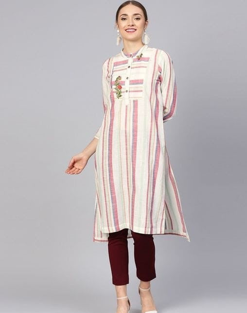 Women's Embroidered Cotton Kurti