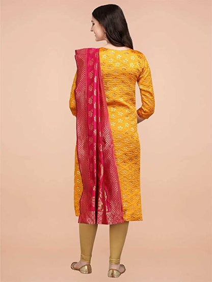 Mustard Mary Silk Kurta with Dupatta