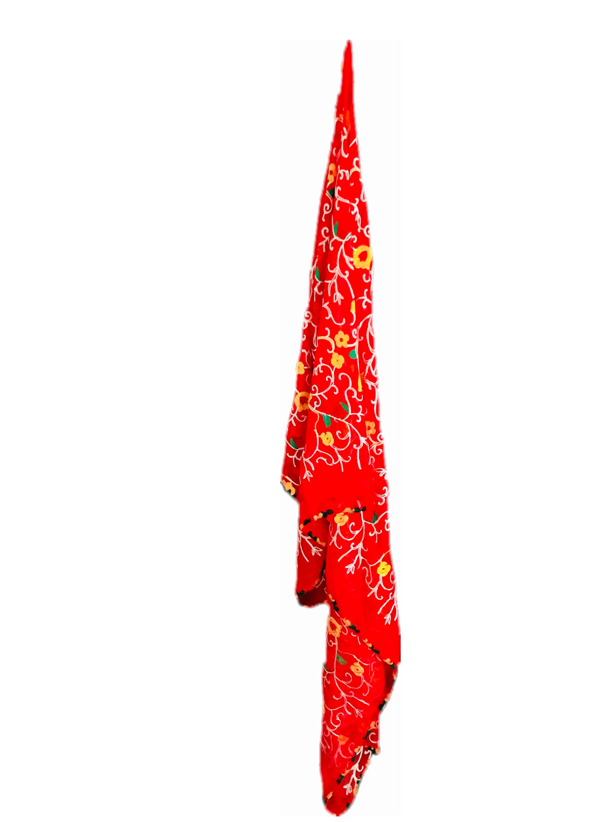 Runjhun Chiffon Embroidered Dupatta (Red)