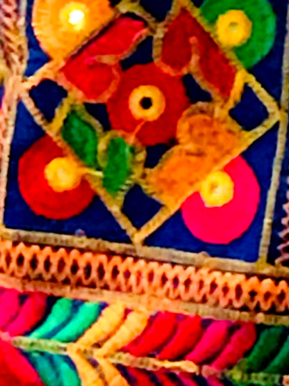Runjhun Blue Kutch Embroidered Salwar