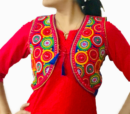 Runjhun Blue Rangoli Mirror Koti